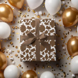 Papel De Regalo Patrón de Piel de vaca falso de puntos de vaca mar<br><div class="desc">La vaca marrón ve un patrón Piel de vaca falso. Ideal para múltiples ocasiones: duchas para bebés,  cumpleaños para niños,  fiestas de soltera,  duchas de novias y otras ocasiones con temática occidental.</div>