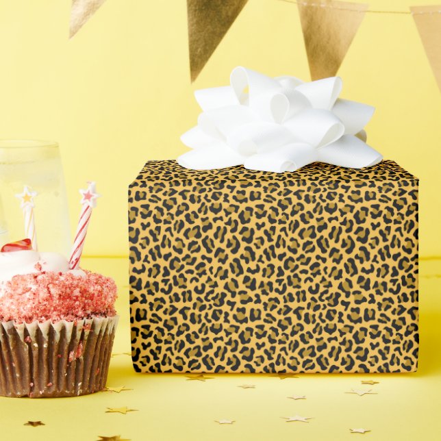 Papel De Regalo patrón de piel leopardo (Fiesta de cumpleaños )