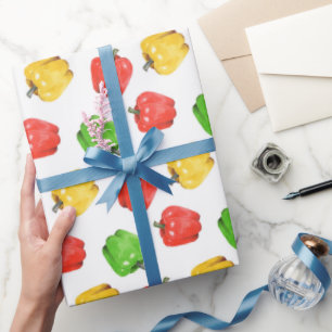 Papel De Regalo Patrón de pimientos al agua