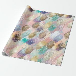 Papel De Regalo Patrón de pincel diagonal vibrante
