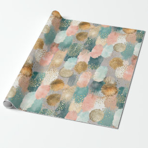 Papel De Regalo Patrón de pincel vertical vibrante (2)
