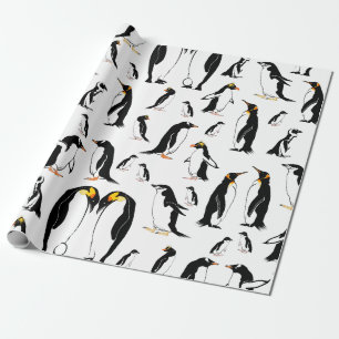 Papel De Regalo Patrón de pingüinos