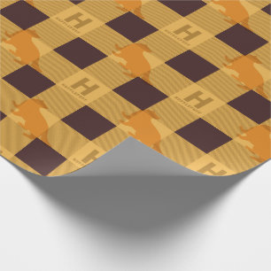 Papel De Regalo Patrón de placa de comprobación HUFFLEPUFF™