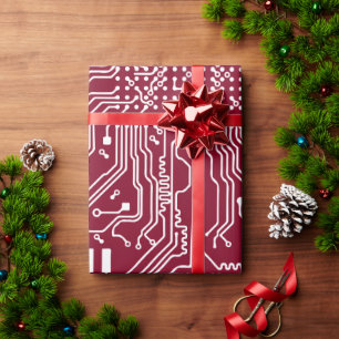 Papel De Regalo patrón de placa de computadora