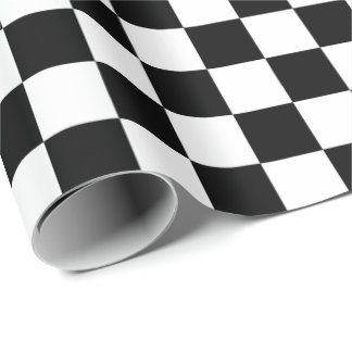 Papel De Regalo Patrón De Placa De Control Negro Y Blanco