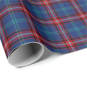 Papel De Regalo Patrón de plástico Glenn Clan Tartan Irish