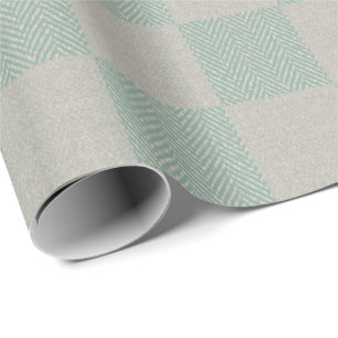 Papel De Regalo Patrón de plastilina gris verde de marea suave
