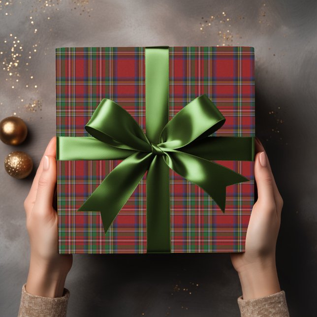 Papel De Regalo Patrón de platillos tradicionales Stewart Tartán (Subido por el creador)