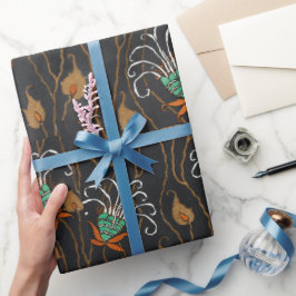 Papel De Regalo Patrón de pochoque floral estilo oriental Samarkan