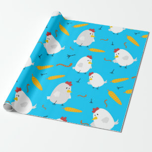 Papel De Regalo Patrón de pollo de primavera