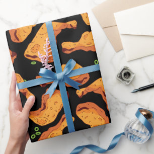 Papel De Regalo Patrón de pollo jerk jamaicano