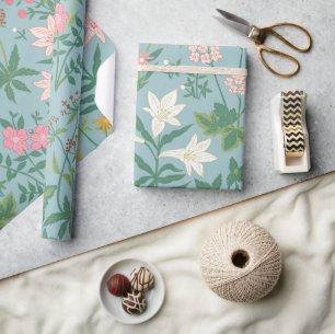 Papel De Regalo Patrón de primavera inspirado por William Morris
