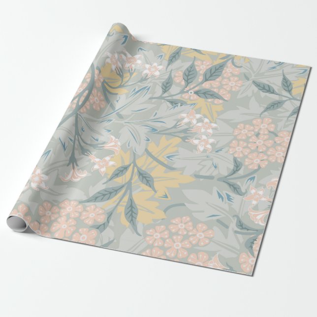 PAPEL DE REGALO PATRÓN DE PRIMAVERA WILLIAM MORRIS WRAPPER PAPER (Desenrollado)