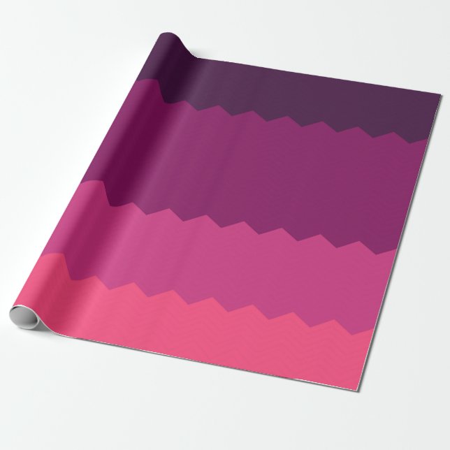 Papel De Regalo Patrón de puesta de sol de neón (Desenrollado)