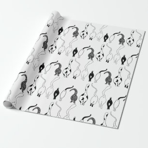 Papel De Regalo Patrón de puntas de gato