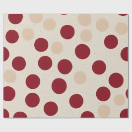 Papel De Regalo Patrón de punto rojo minimalista