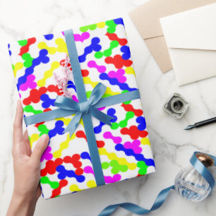 Papel De Regalo Patrón de punto vibrante Zigzag