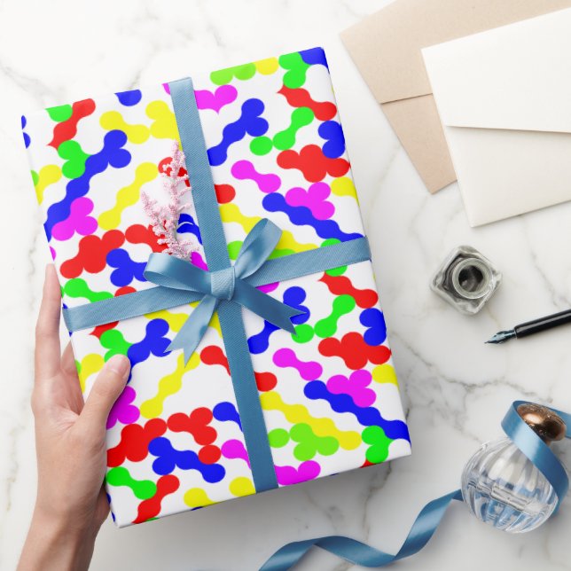 Papel De Regalo Patrón de punto vibrante Zigzag (Regalar)