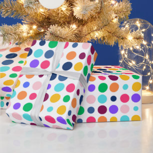 Papel De Regalo Patrón de puntos coloridos