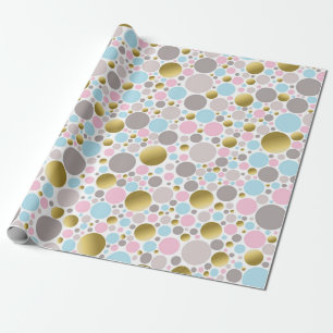 Papel De Regalo Patrón de puntos de palomitas de colores pastel