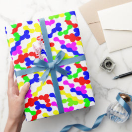 Papel De Regalo Patrón de puntos en zigzag vibrante