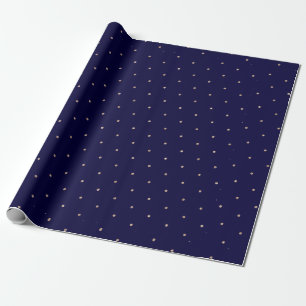 Papel De Regalo Patrón de puntos pequeños de Rosa-oro
