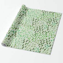 Papel De Regalo Patrón de puntos pintados: pincel abstracto pintad