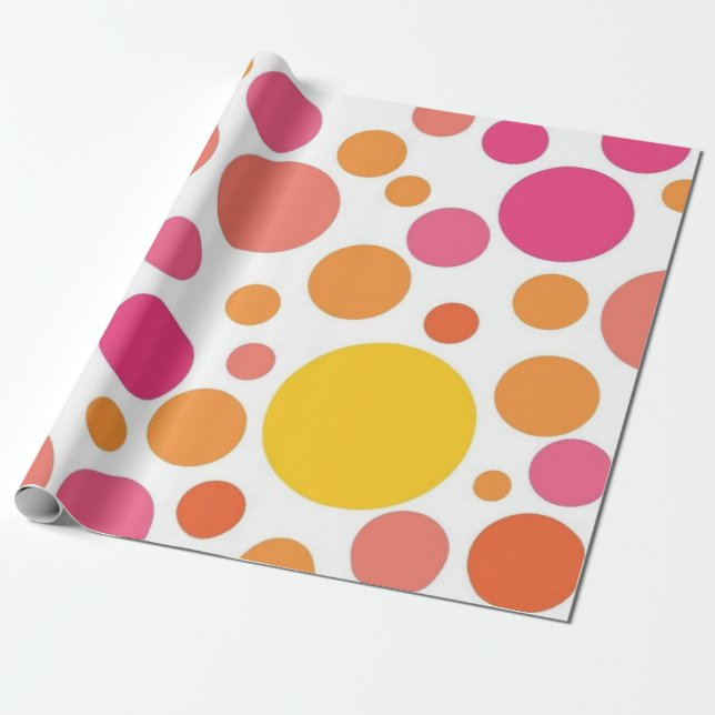 Papel De Regalo Patrón de puntos polacos (Desenrollado)