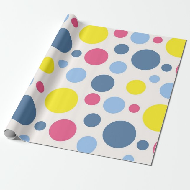Papel De Regalo Patrón de puntos polacos (Desenrollado)