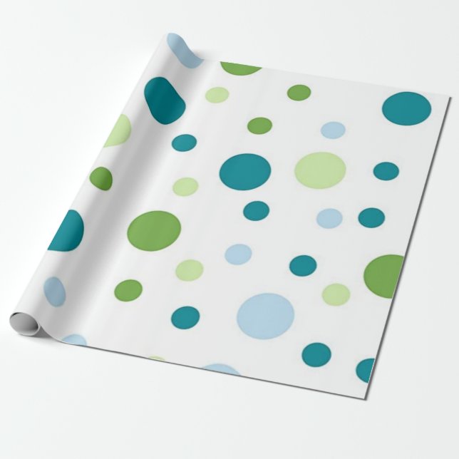 Papel De Regalo Patrón de puntos polacos (Desenrollado)
