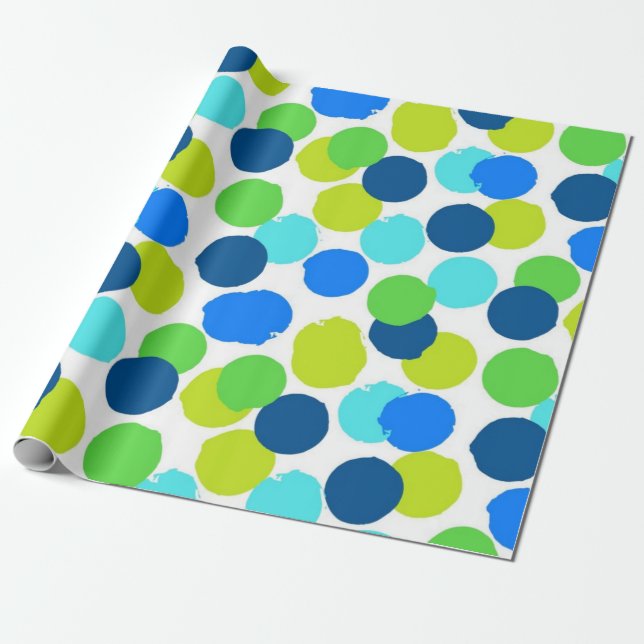 Papel De Regalo Patrón de puntos polacos (Desenrollado)