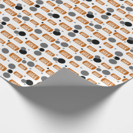 Papel De Regalo Patrón de puntos y etiquetas de perros de "clase d