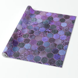 Papel De Regalo Patrón de Purpurina de Relieve metalizado Metaliza