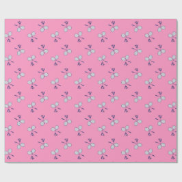 Papel De Regalo Patrón de racquet de Badminton rosa
