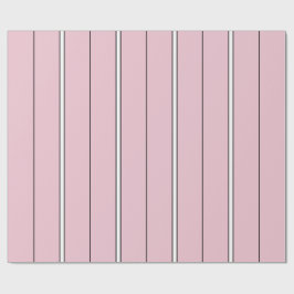Papel De Regalo Patrón de raya vertical de rosa suave minimalista