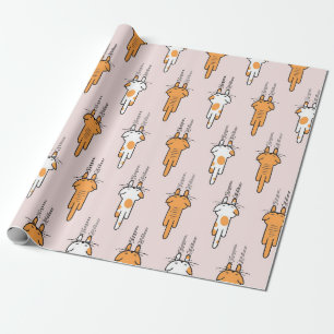 Papel De Regalo Patrón de rayado de gato