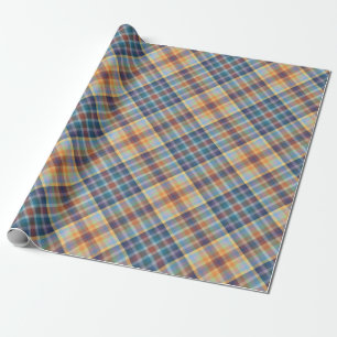 Papel De Regalo Patrón de rayas de colores de otoño invierno
