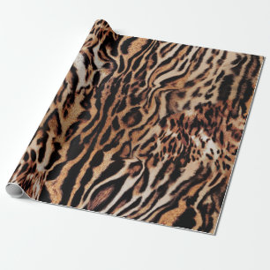 Papel De Regalo Patrón de rayas de tigre