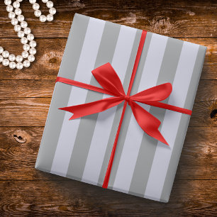 Papel De Regalo Patrón de rayas en gris y lavanda
