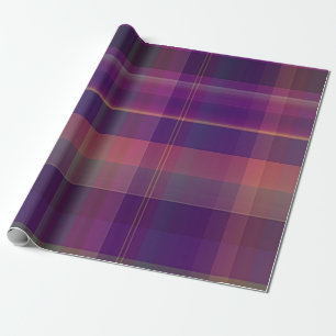 Papel De Regalo Patrón de rayas negras púrpuras