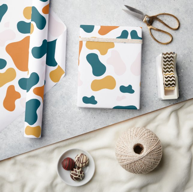 Papel De Regalo Patrón de repetición de arte geométrico (Artesanía)