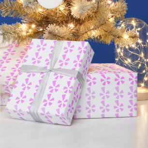 Papel De Regalo Patrón de repetición geométrica floral pastel