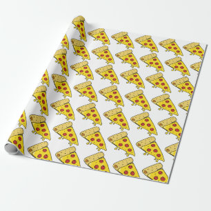Papel De Regalo Patrón de rodajas de pizzas de Pepperoni