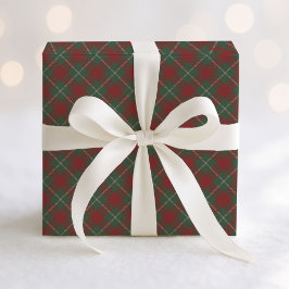 Papel De Regalo Patrón de rojos y tartán verde rusos