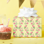 Papel De Regalo Patrón de Rosas de té dulce floral suave<br><div class="desc">¡Diseño pintado a mano para ti! Cambie también los colores de fondo. Revisa mi tienda por más colores y diseños o hazme saber si quieres algo personalizado. ¡Gracias por comprar conmigo!</div>