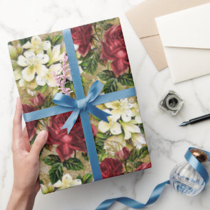 Papel De Regalo Patrón de rosas elegantes
