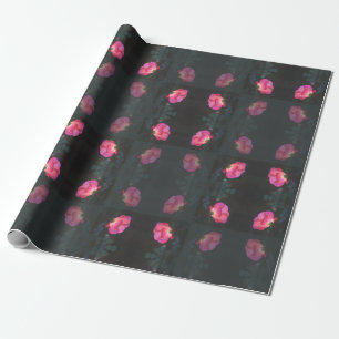 Papel De Regalo Patrón de Rosas Rosadas