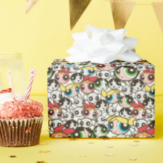 Papel De Regalo Patrón de rostro de Chicas poderosos