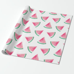 Papel De Regalo Patrón de sandía. Berry de verano. Rosa de agua