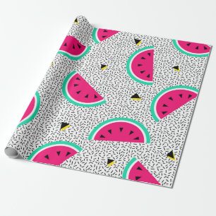 Papel De Regalo Patrón de sandía sin costuras. Estilo retro geomét